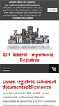 Mobile Screenshot of lir-registres.fr